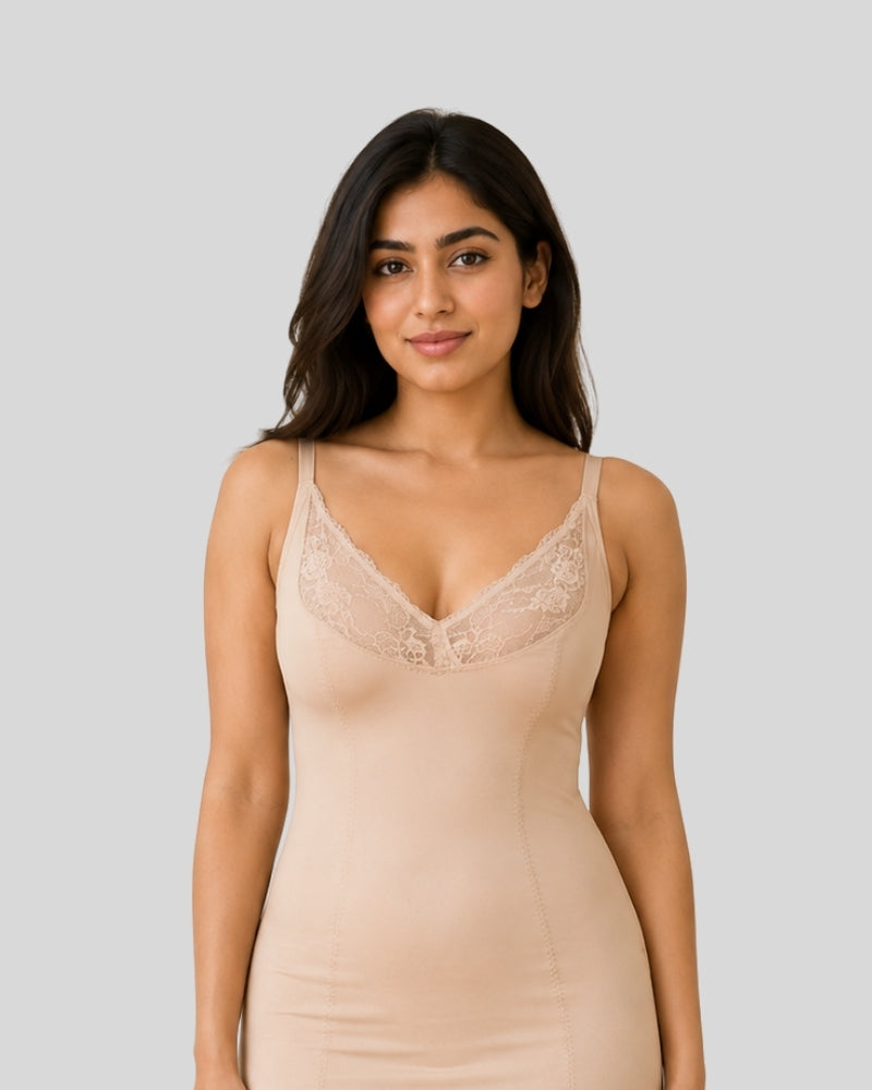 Nude Lace Slip