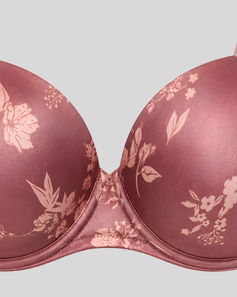Rosewood Floral Shine Bra