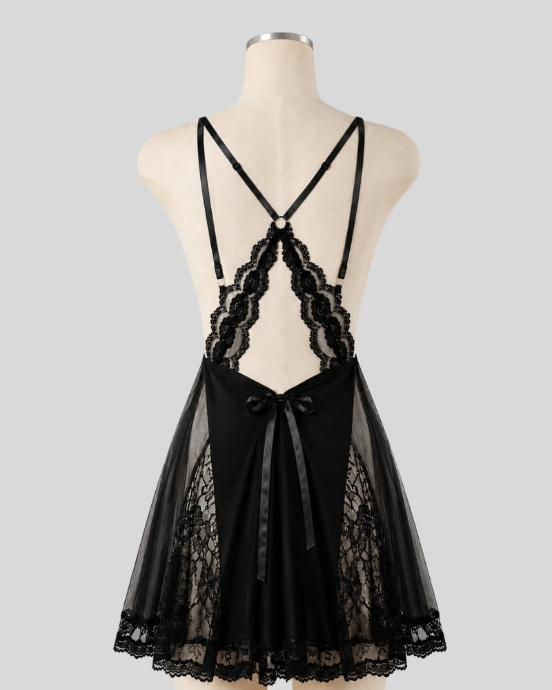 Noir Muse Lace Dress