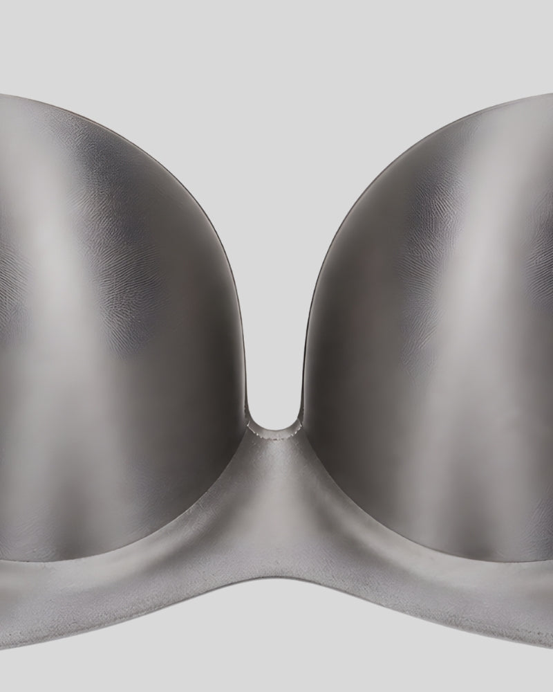 Silver Mist Silk Push-Up Bra