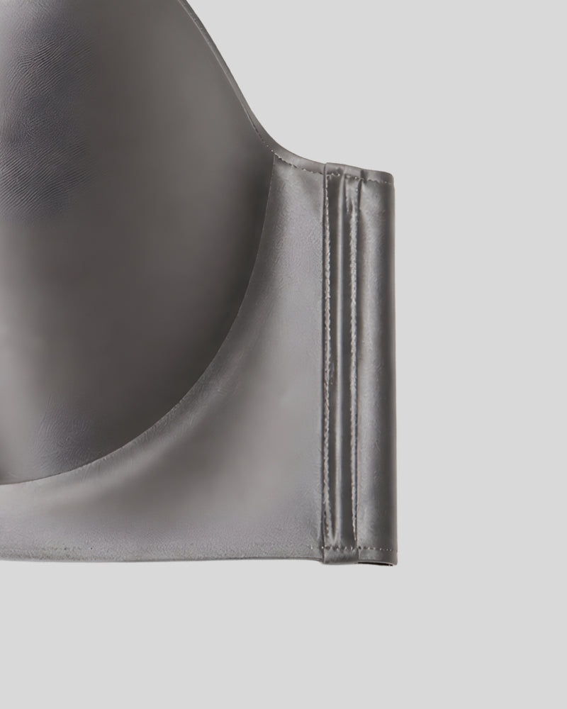 Silver Mist Silk Push-Up Bra