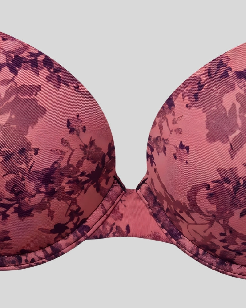 Rose Noir Floral Bra