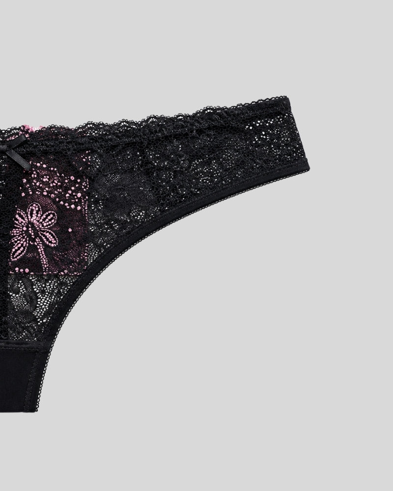 Midnight Lace Thong