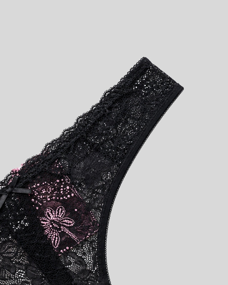 Midnight Lace Thong