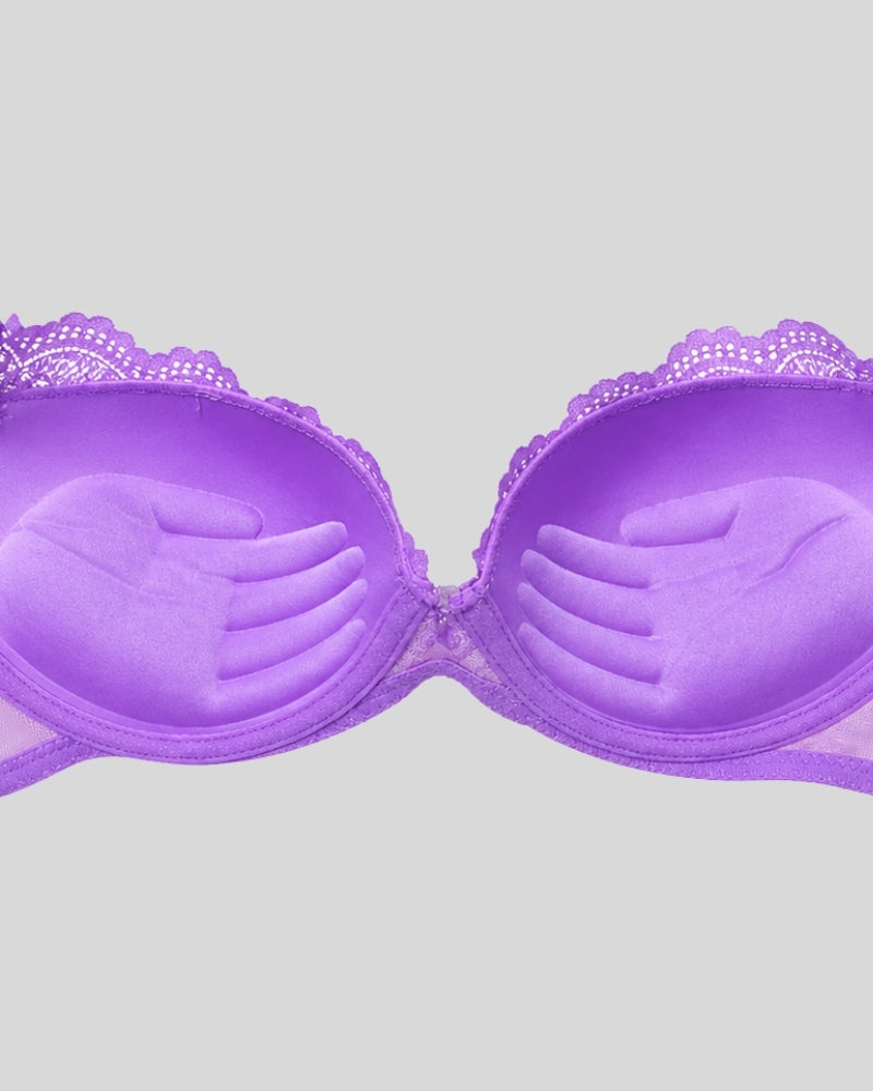 Lavender Lace Push-Up Bra