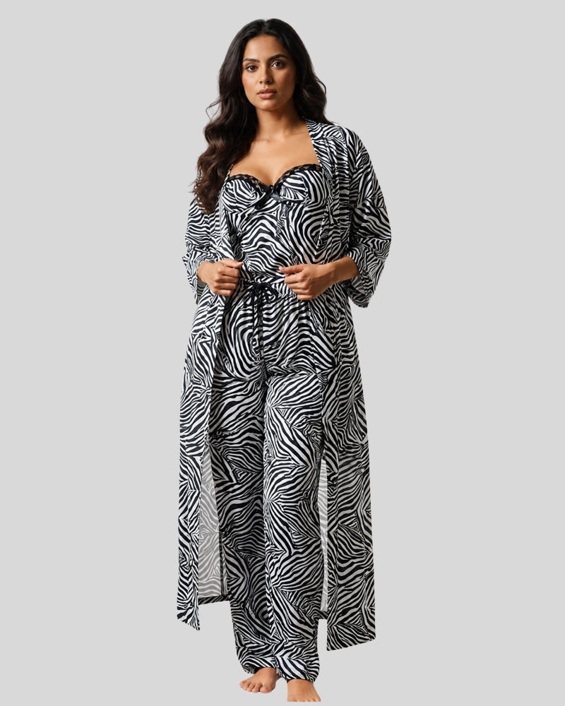 Zebra Noir Layered Set
