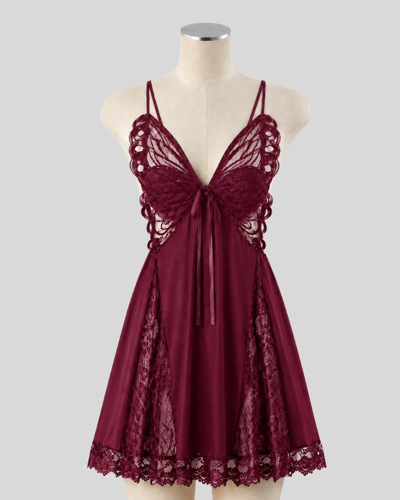 Wine Lace Muse Dress
