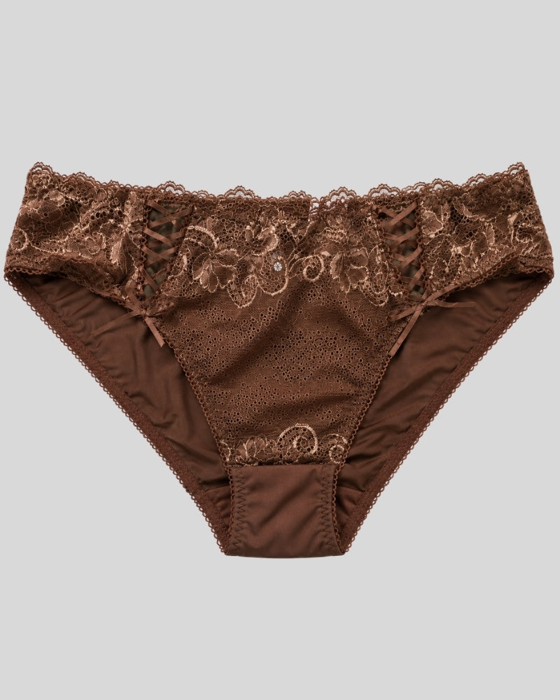 Mocha Blossom Lace Panty
