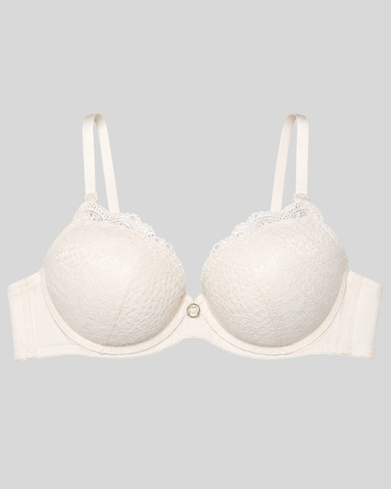Ivory Nude Lace Push-Up Bra
