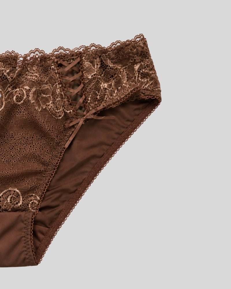 Mocha Blossom Lace Panty