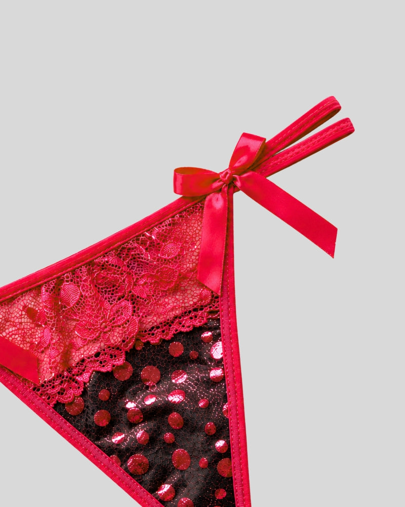 Ruby Sparkle Thong