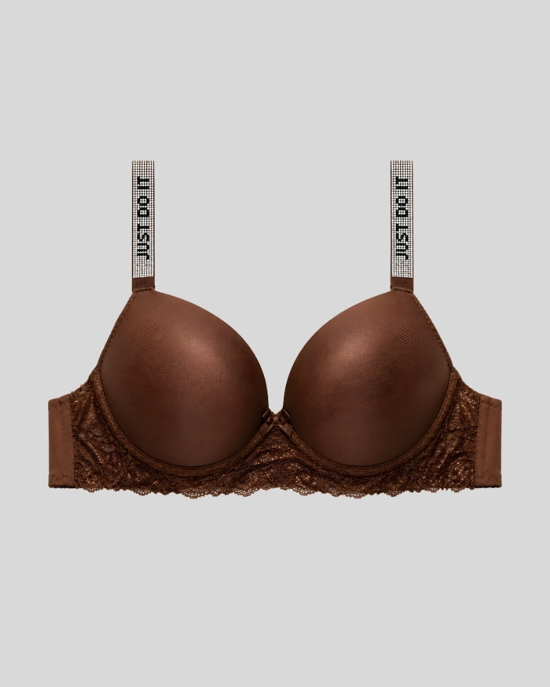Just Do It Mocha Lace Bra
