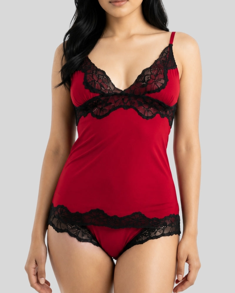 Ruby Lace Cami Set