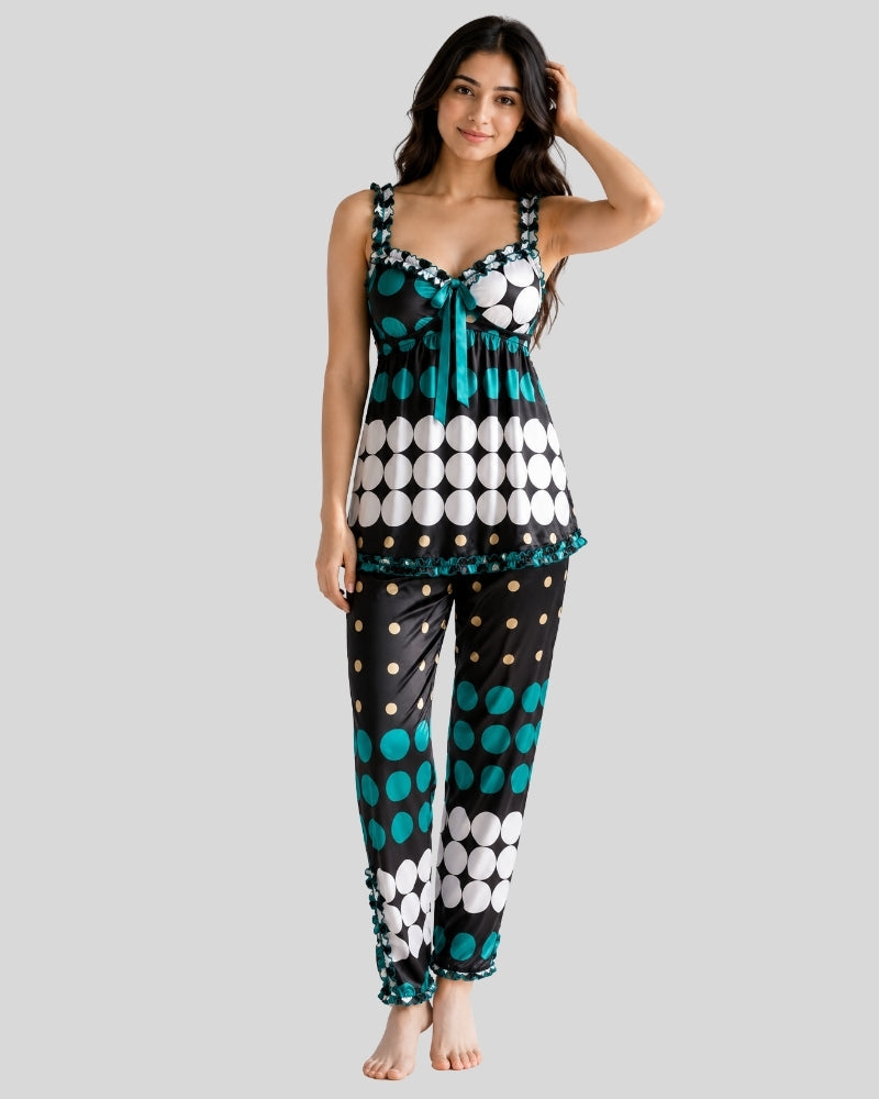Teal Dot Co-ord Set