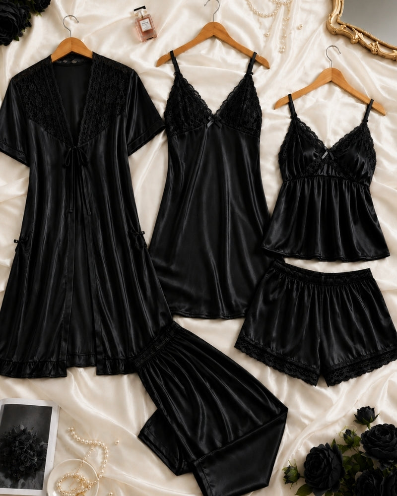 Midnight Black Elegance 5-Piece Set