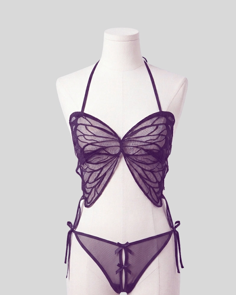 Amethyst Wing Lingerie Set