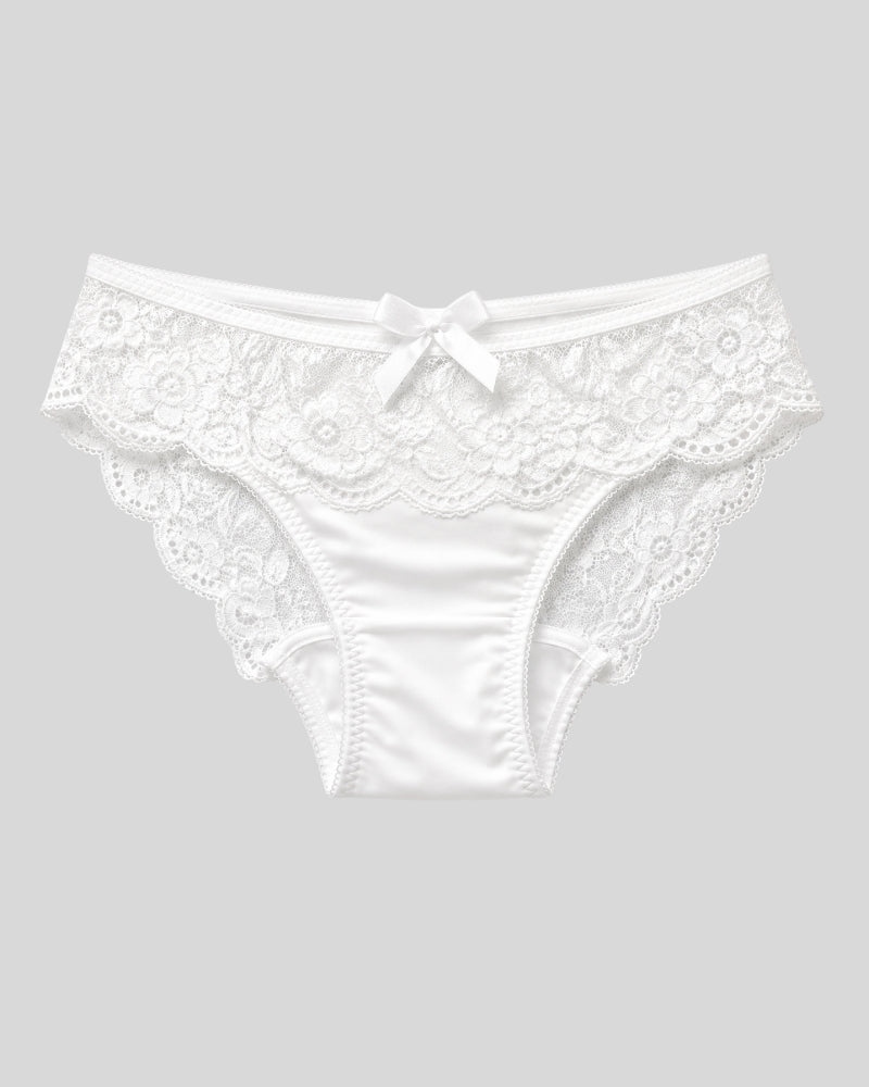 Snow Pearl Lace Bikini Panty