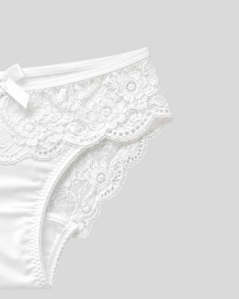 Snow Pearl Lace Bikini Panty