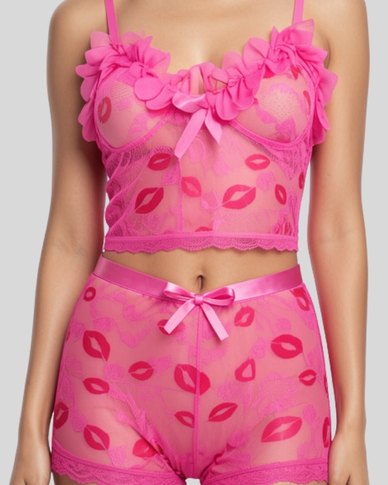 Rosé Allure Mesh Set