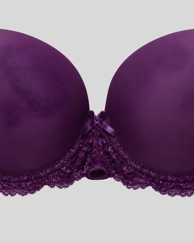 Royal Purple Lace Push-Up Bra