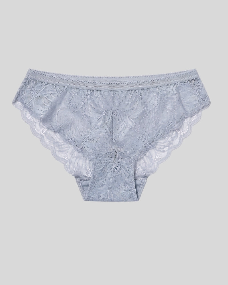 Silver Mist Lace Lingerie Set