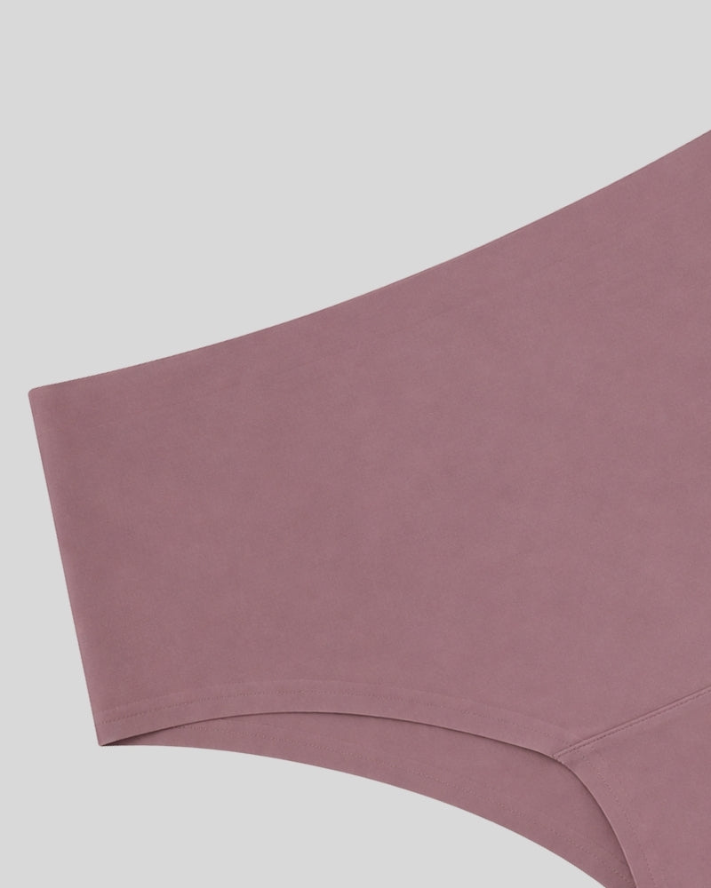 Dusty Rose Seamless Logo Bikini Panty