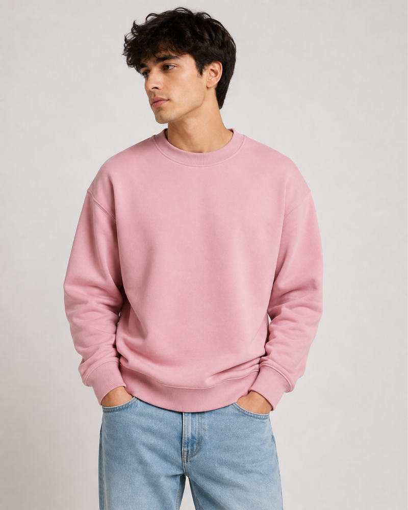Blush Pink Essential Crewneck Sweatshirt
