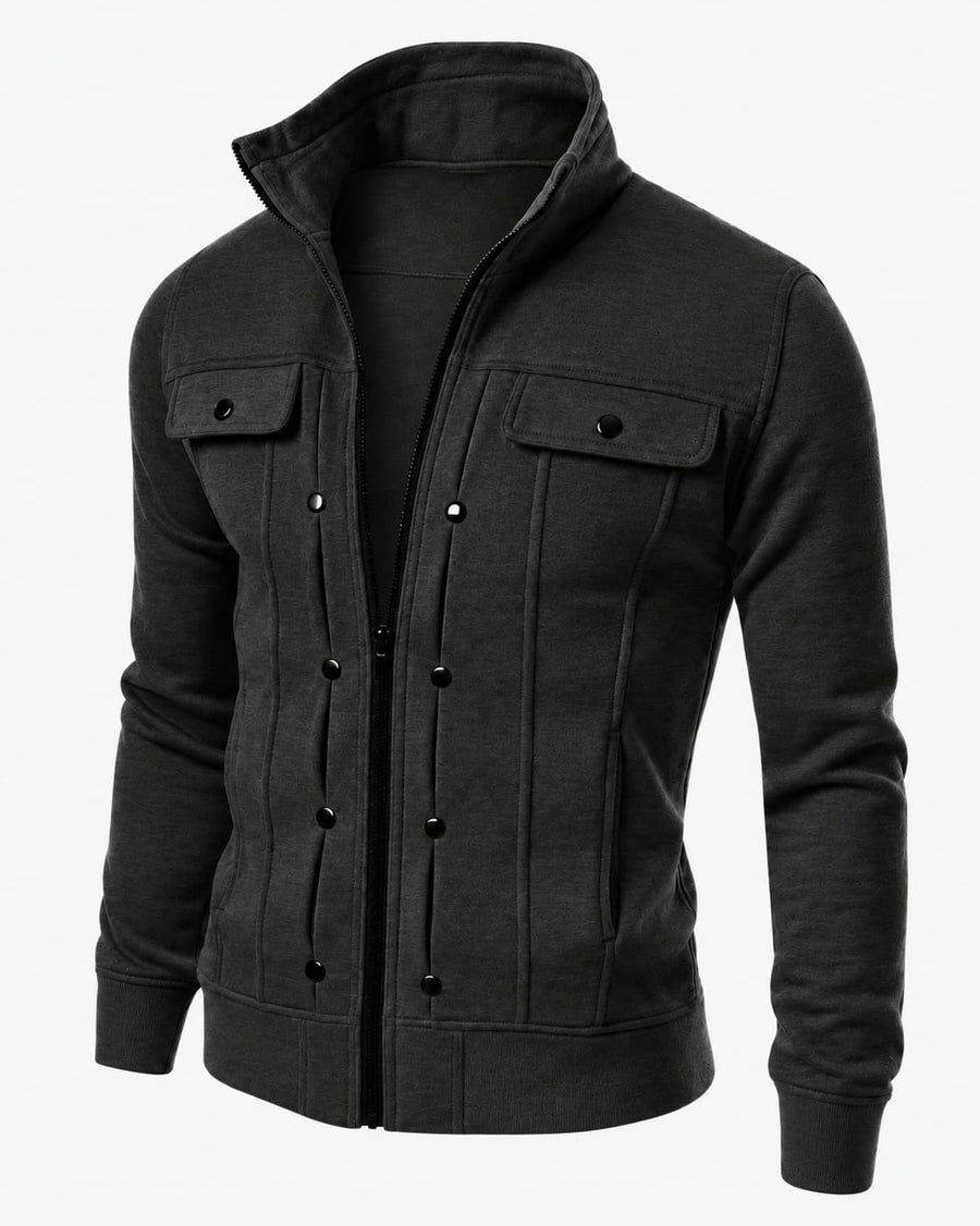 Charcoal Men's Stylish Winter Jacket