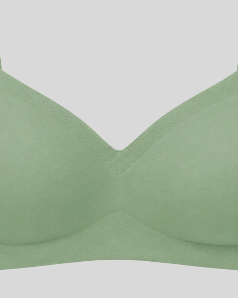 SoftFit Seamless Bra – Pista Green