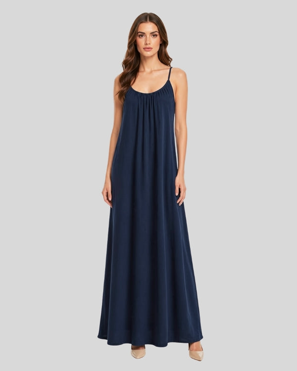 Royal Navy Flow Maxi Dress