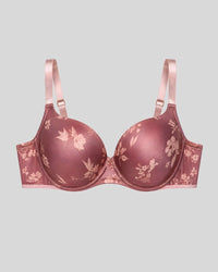Rosewood Floral Shine Bra