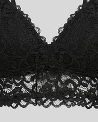 Black Floral Lace Bralette