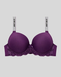 Just Do It Royal Purple Lace Bra
