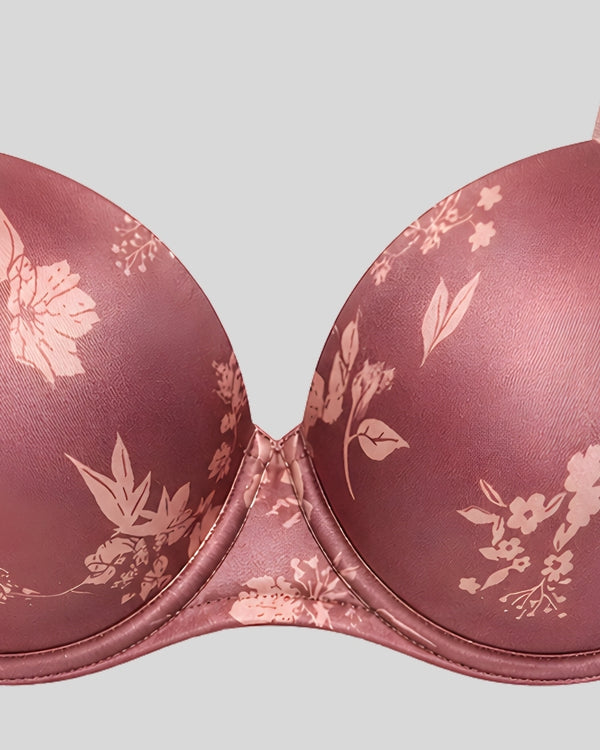 Rosewood Floral Shine Bra