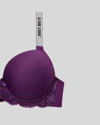 Just Do It Royal Purple Lace Bra
