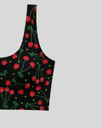 Cherry Pop Print Sports Bra