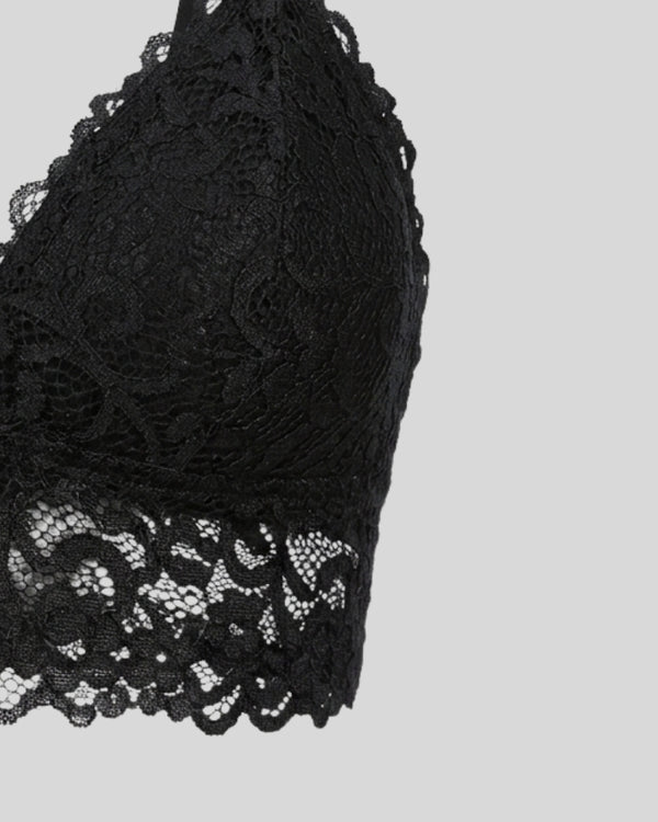 Black Floral Lace Bralette
