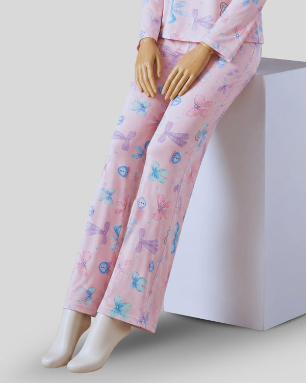 Multi Ribbon Printed PJ Set