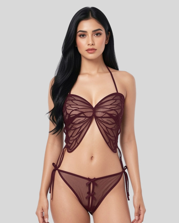 Wine Wing Lingerie