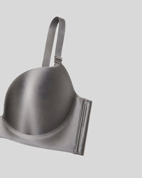 Silver Mist Silk Push-Up Bra