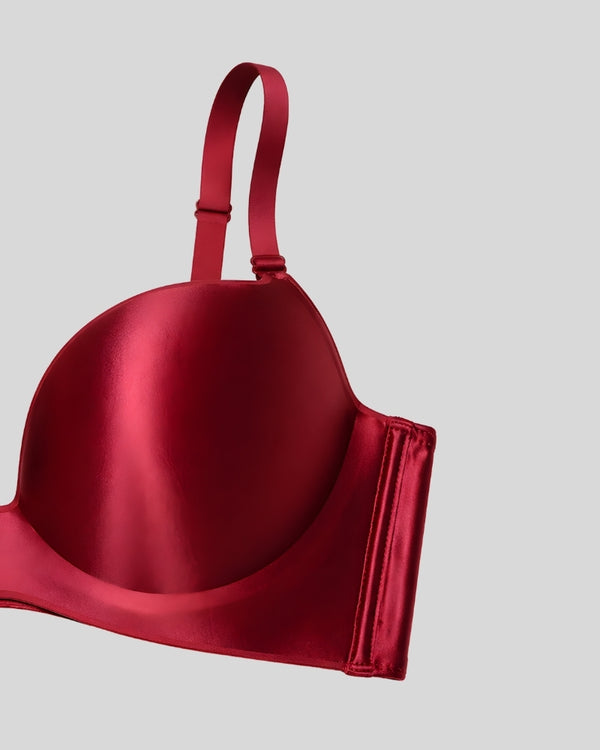 Cherry Silk Push-Up Bra