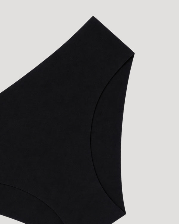 Black Seamless Comfort Bikini Panty