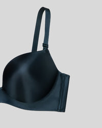 Ocean Blue Silk Push-Up Bra
