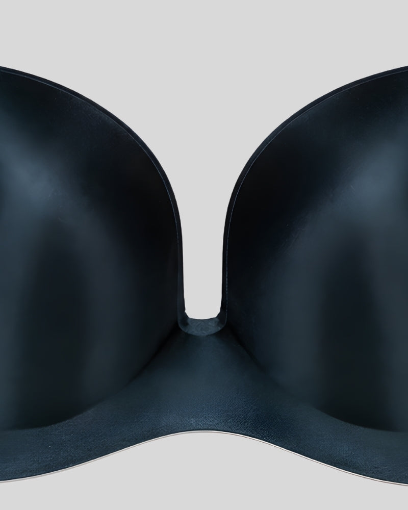Ocean Blue Silk Push-Up Bra