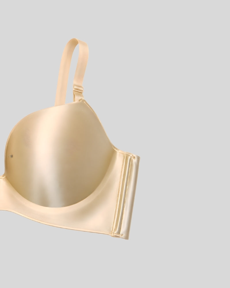 Champagne Silk Push-Up Bra