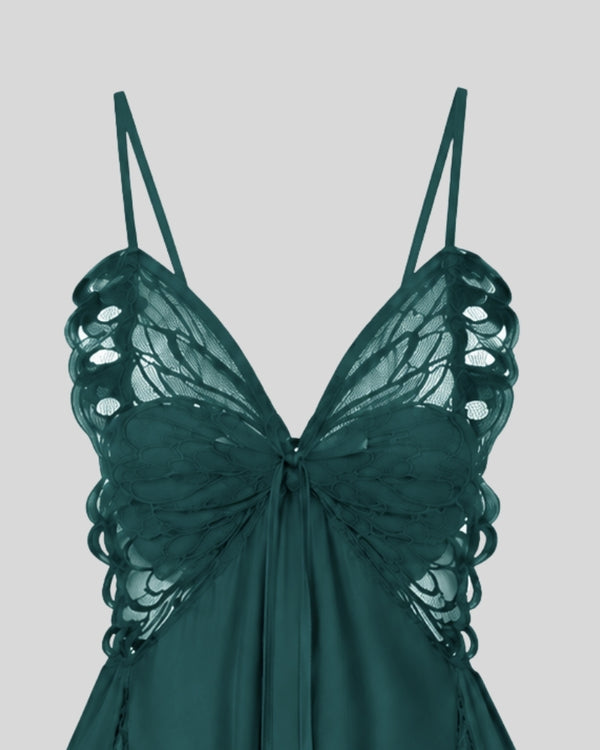 Emerald Butterfly Elegance