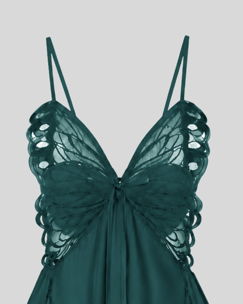 Emerald Butterfly Elegance