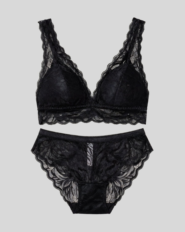 Midnight Lace Lingerie Set