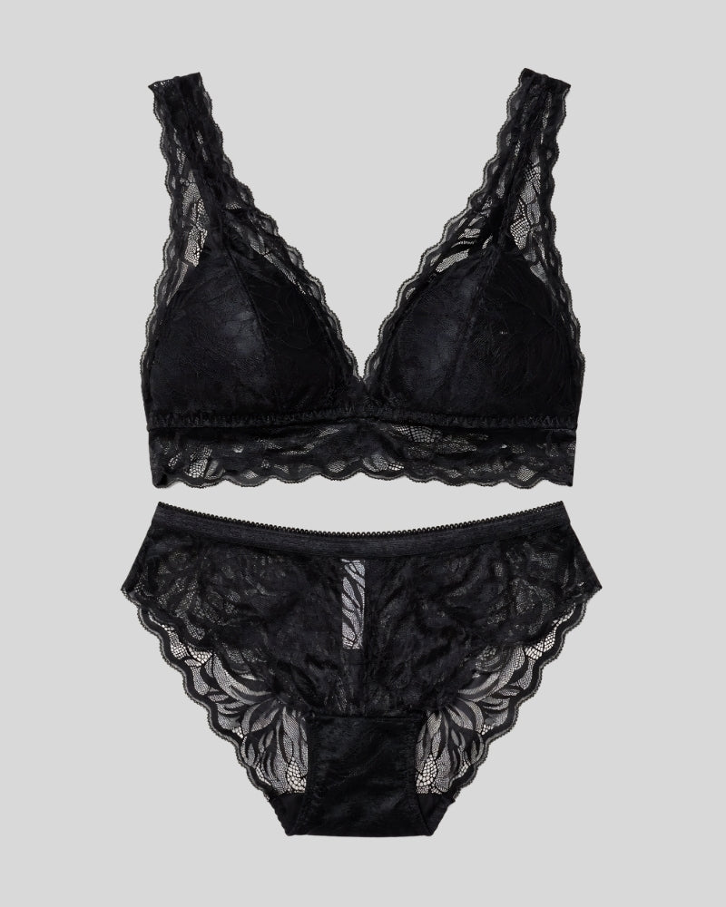 Midnight Lace Lingerie Set