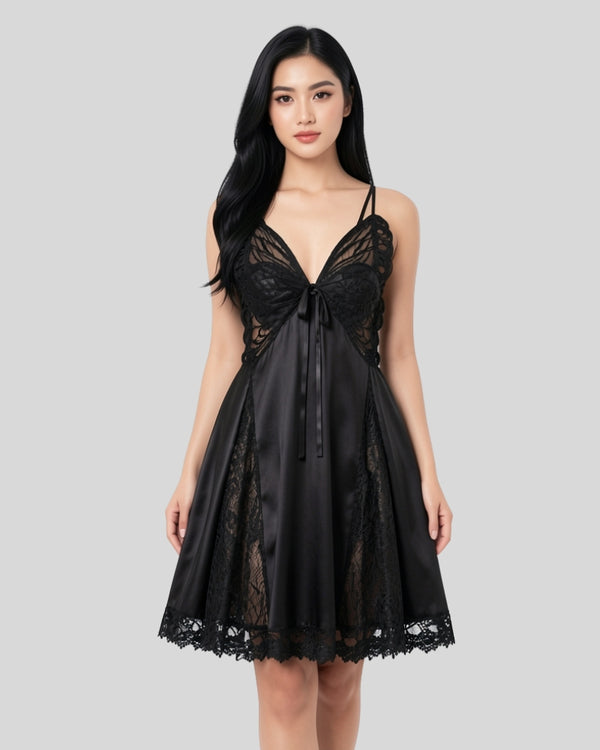 Noir Muse Lace Dress